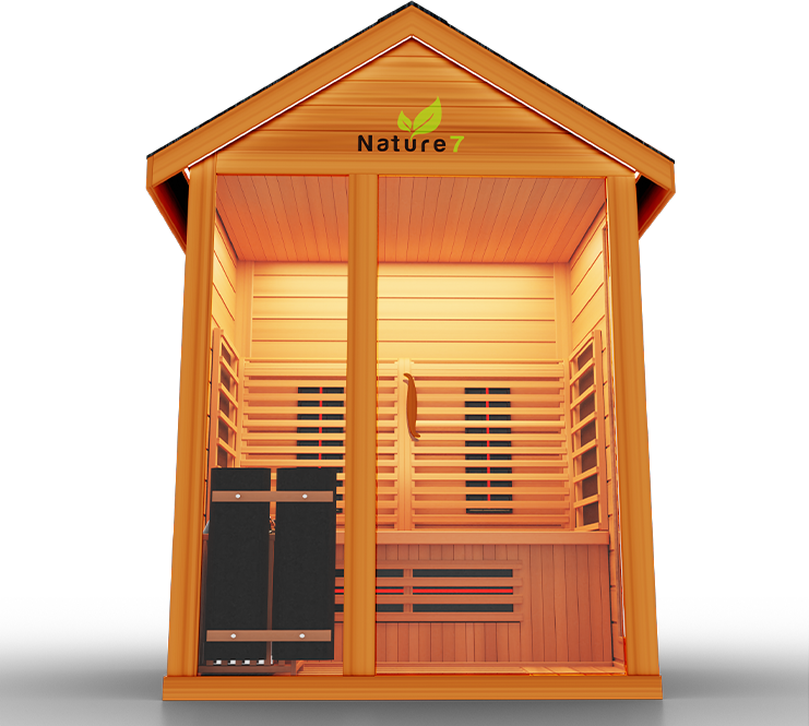 Medical Breakthrough Nature 7 Infrared 3-4 Person Outdoor Sauna Outdoor Sauna Medical Breakthrough