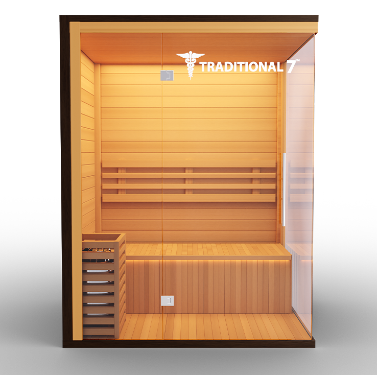 Medical Breakthrough Traditional 7 Infrared 3-4 Person Sauna Outdoor Sauna Medical Breakthrough