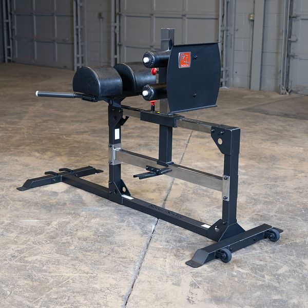 BODY-SOLID GLUTE AND HAM MACHINE, BLACK FINISH Strength Body-Solid