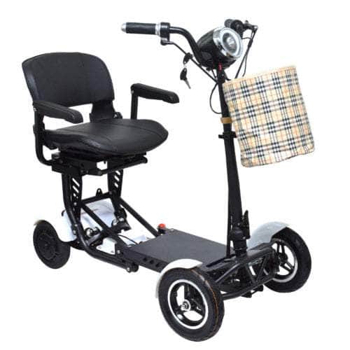 ComfyGo MS 3000 Plus Foldable 4-Wheel Mobility Scooter Mobility Scooter ComfyGo White 16 Miles Standard