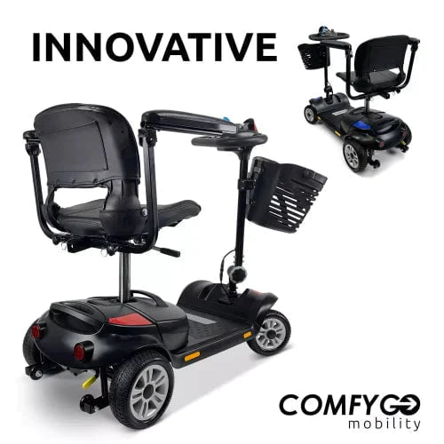 ComfyGo Z-4 Electric Powered 4-Wheel Mobility Scooter with 5 Part Detachable Frame Mobility Scooter ComfyGo