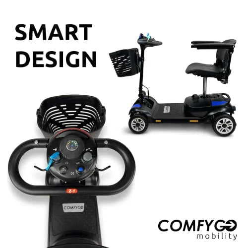 ComfyGo Z-4 Electric Powered 4-Wheel Mobility Scooter with 5 Part Detachable Frame Mobility Scooter ComfyGo