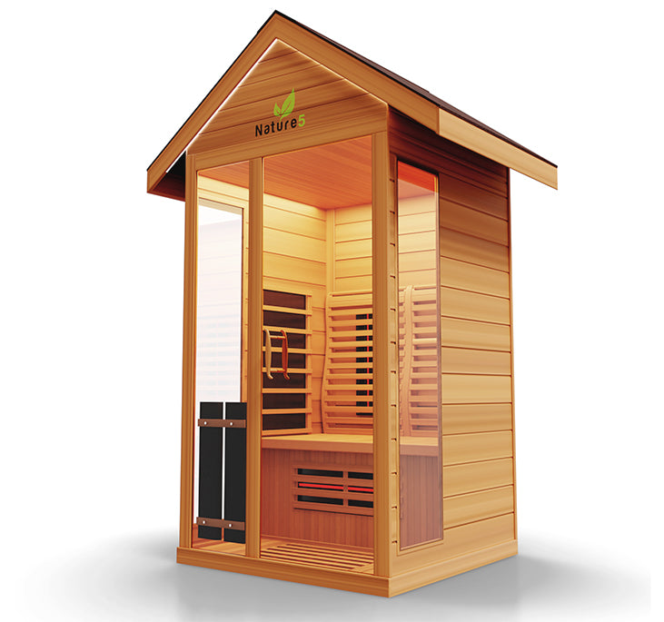 Medical Breakthrough Nature 5 Infrared 2-Person Outdoor Sauna Outdoor Sauna Medical Breakthrough