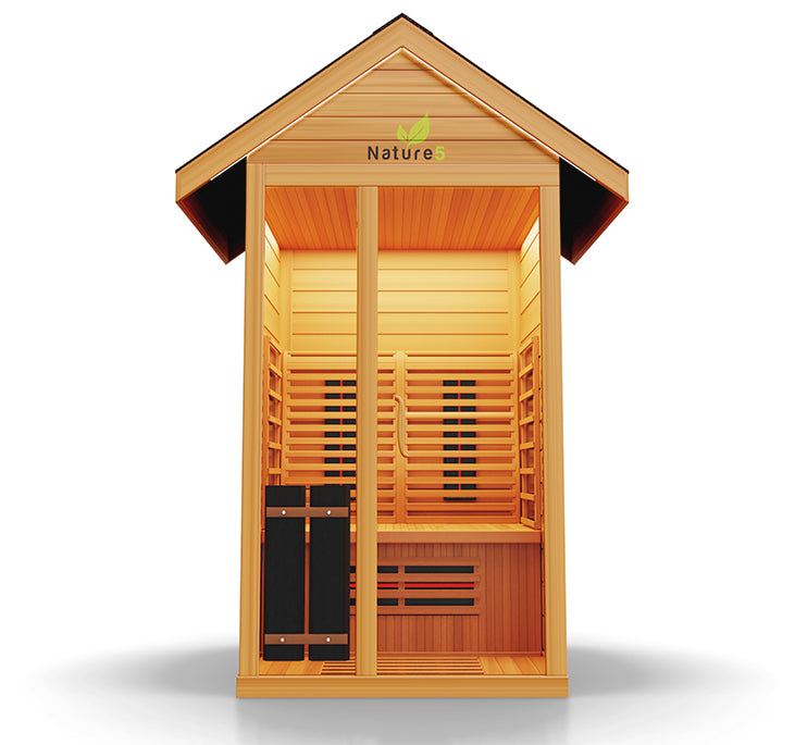 Medical Breakthrough Nature 5 Infrared 2-Person Outdoor Sauna Outdoor Sauna Medical Breakthrough