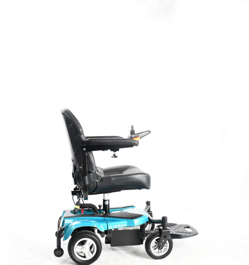 MERITS HEALTH EZ‐GO DELUXE POWER WHEELCHAIR Power wheelchairs Merits Health Turquoise