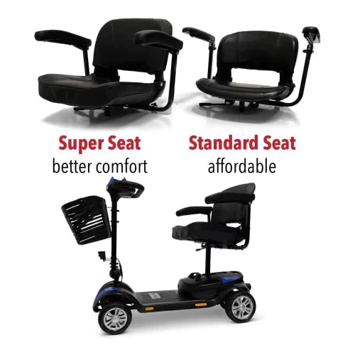 ComfyGo Z-4 Electric Powered 4-Wheel Mobility Scooter with 5 Part Detachable Frame Mobility Scooter ComfyGo