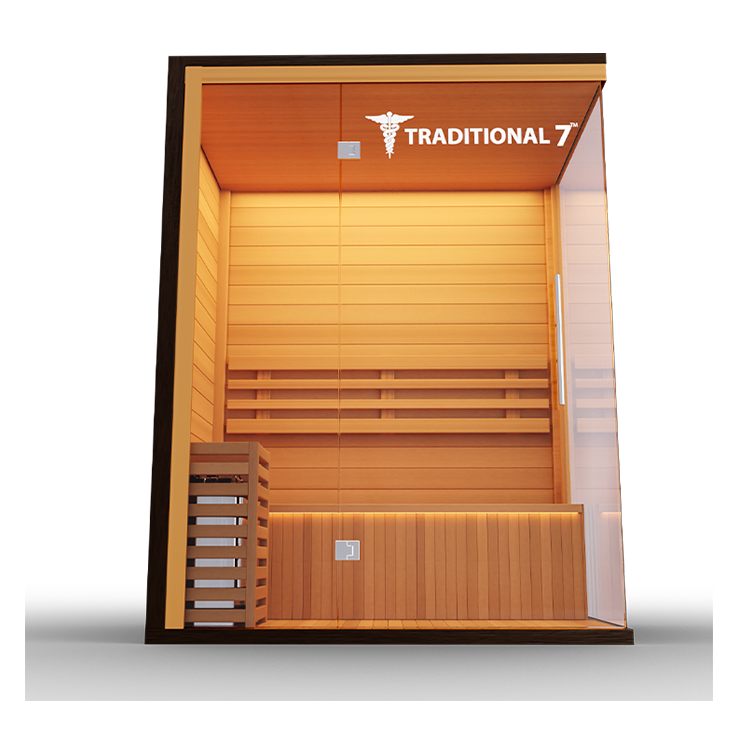 Medical Breakthrough Traditional 7 Infrared 3-4 Person Sauna Outdoor Sauna Medical Breakthrough