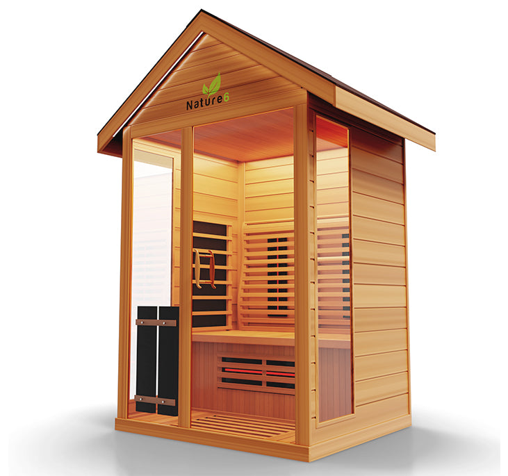 Medical Breakthrough Nature 6 Infrared 3-Person Outdoor Sauna Outdoor Sauna Medical Breakthrough