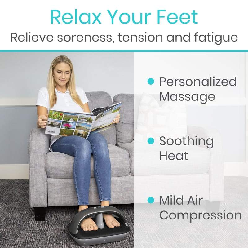 Vive Health RHB1095GRY Foot Massager Exercise Equipment Vive Health
