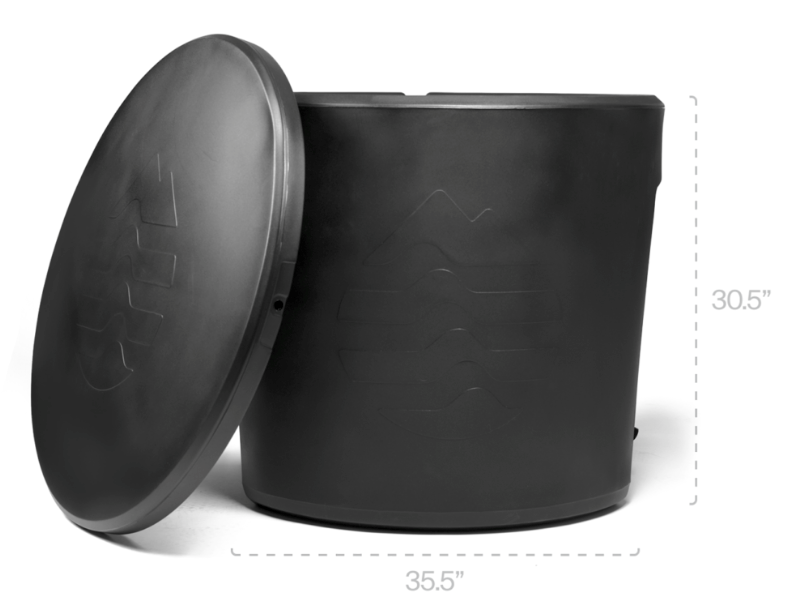 Ice Barrel 300 Complete Set - Black Cold Plunge Ice Barrel