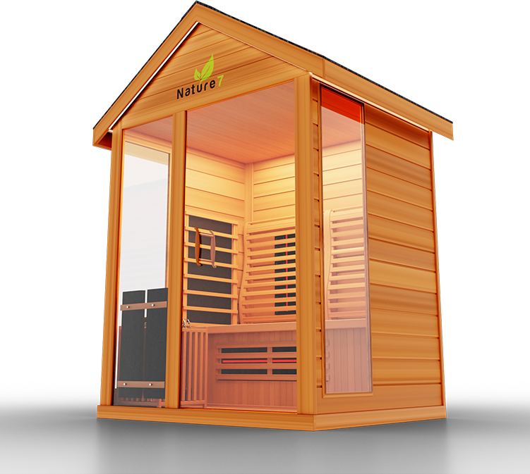 Medical Breakthrough Nature 7 Infrared 3-4 Person Outdoor Sauna Outdoor Sauna Medical Breakthrough