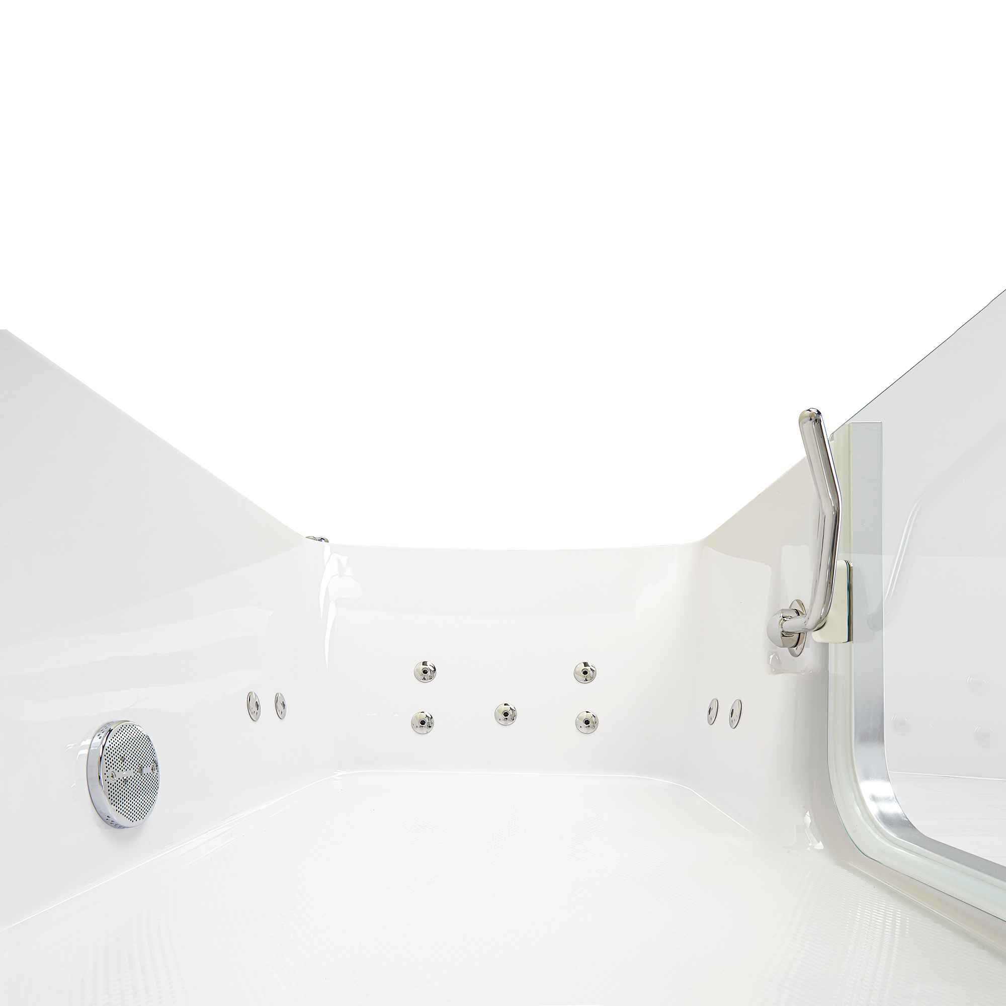 Ella's Bubbles Laydown 32x72 Hydro Massage Walk In Bathtub, 5 Piece Fast Fill Faucet Bath Tub Ella's Bubbles