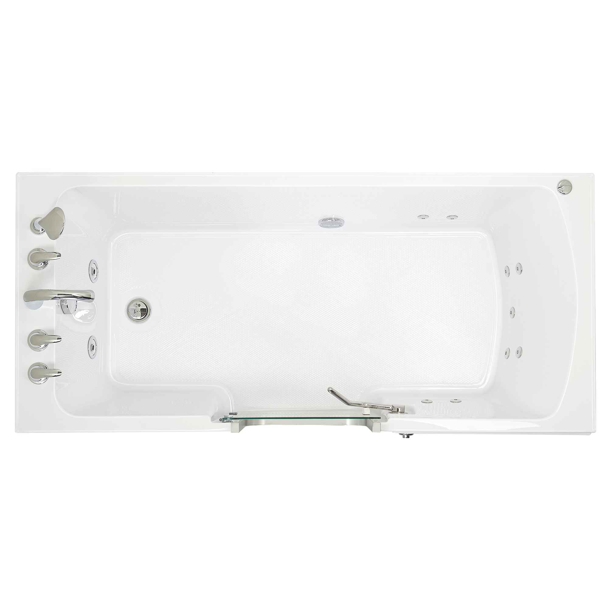 Ella's Bubbles Laydown 32x72 Hydro Massage Walk In Bathtub, 5 Piece Fast Fill Faucet Bath Tub Ella's Bubbles