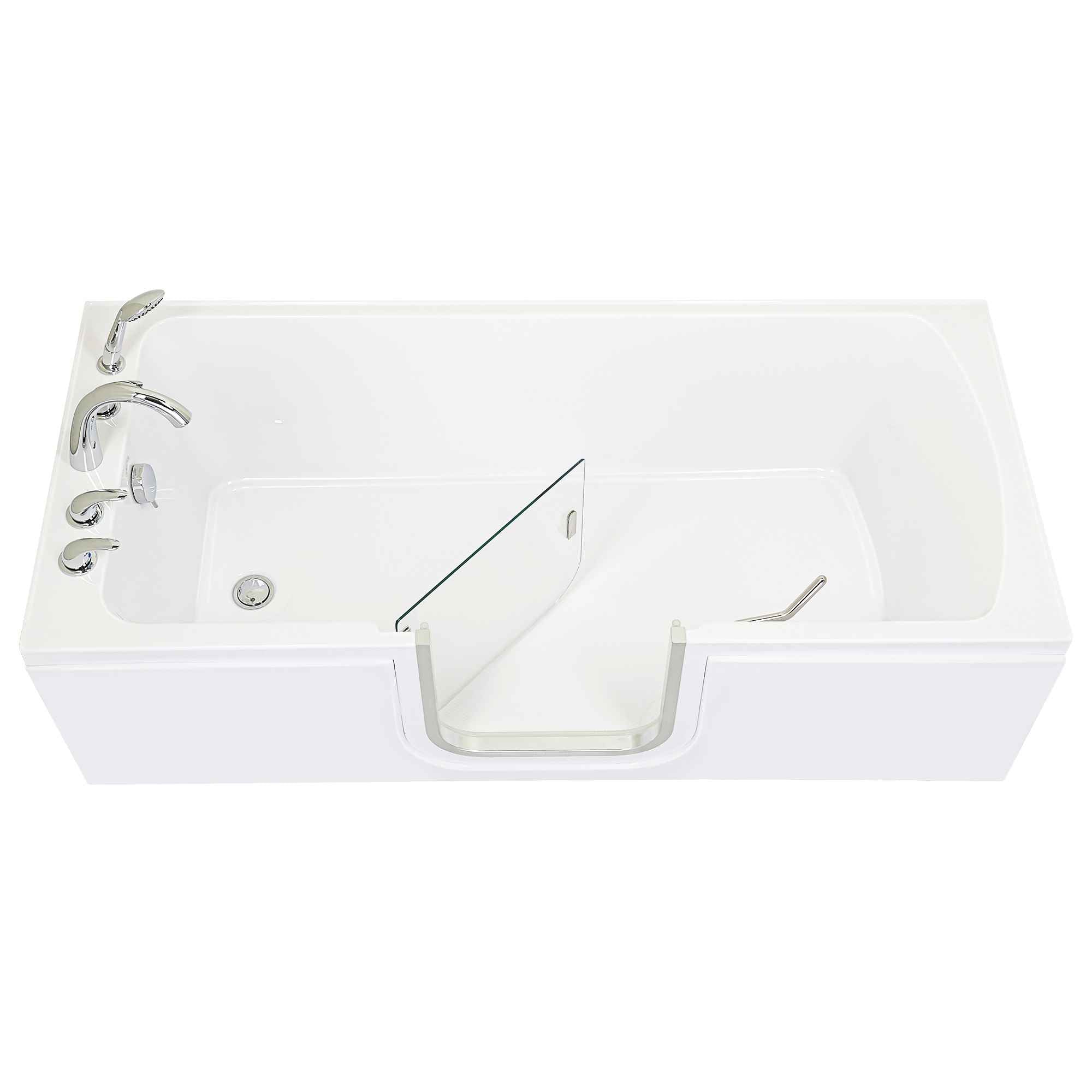 Ella's Bubbles Laydown 32x72 Soaking Walk In Bathtub, 5 Piece Fast Fill Faucet Bath Tub Ella's Bubbles