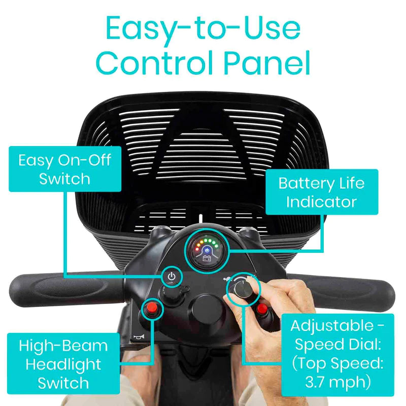Vive Health 3 Wheel Mobility Scooter Mobility Scooters Vive Health