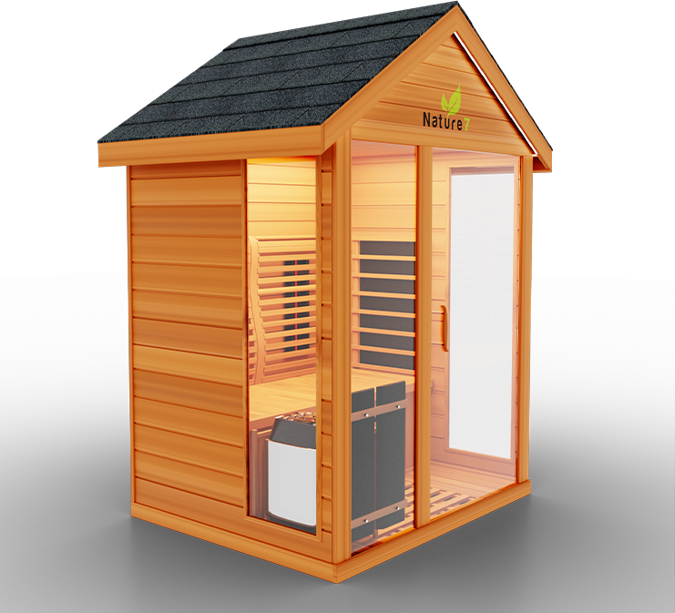 Medical Breakthrough Nature 7 Infrared 3-4 Person Outdoor Sauna Outdoor Sauna Medical Breakthrough