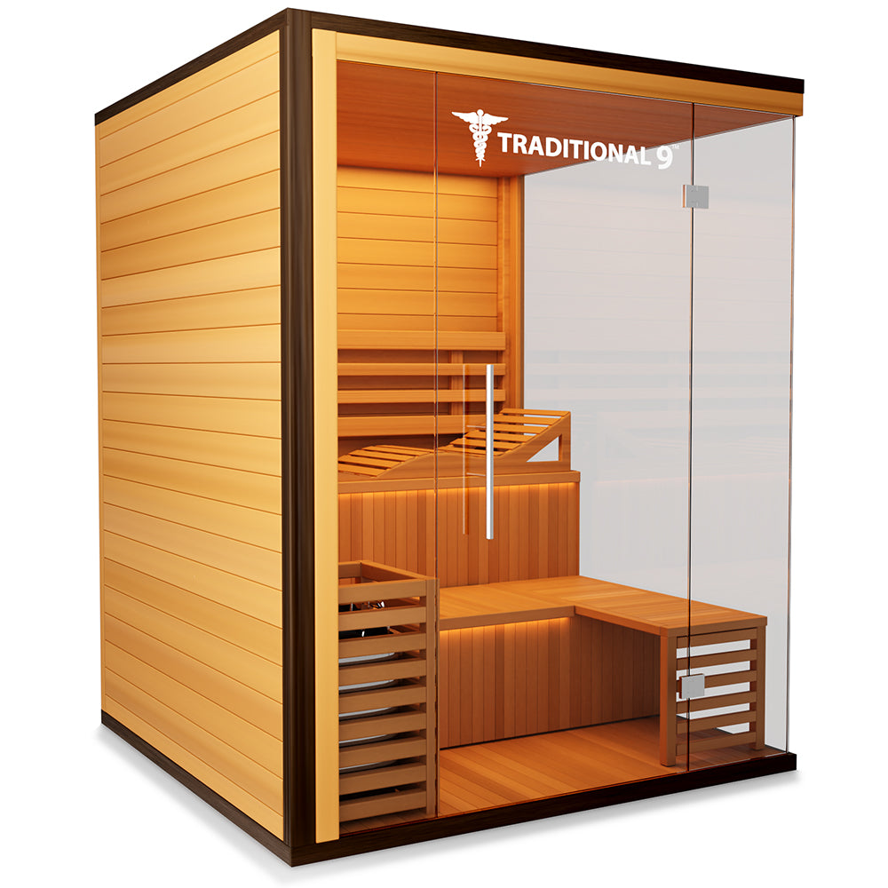 Medical Breakthrough Traditional 9 Plus Infrared 4-6 Person Sauna Outdoor Sauna Medical Breakthrough