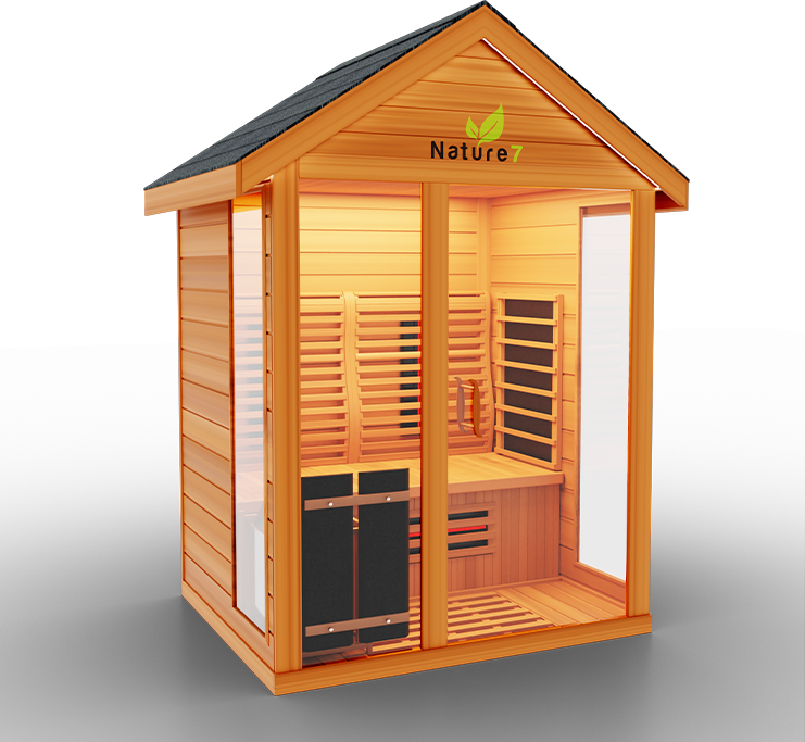 Medical Breakthrough Nature 7 Infrared 3-4 Person Outdoor Sauna Outdoor Sauna Medical Breakthrough