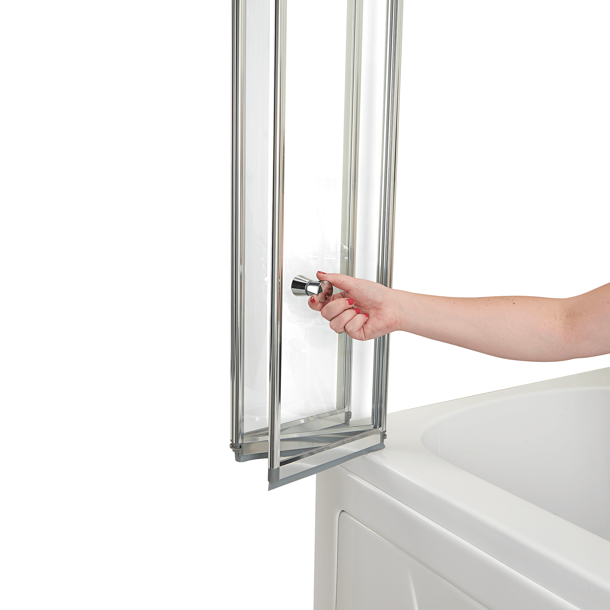 Ella's Bubbles 4-Fold Tempered Glass Shower Bath Screen for Walk-In Tubs Bath Tub Ella's Bubbles