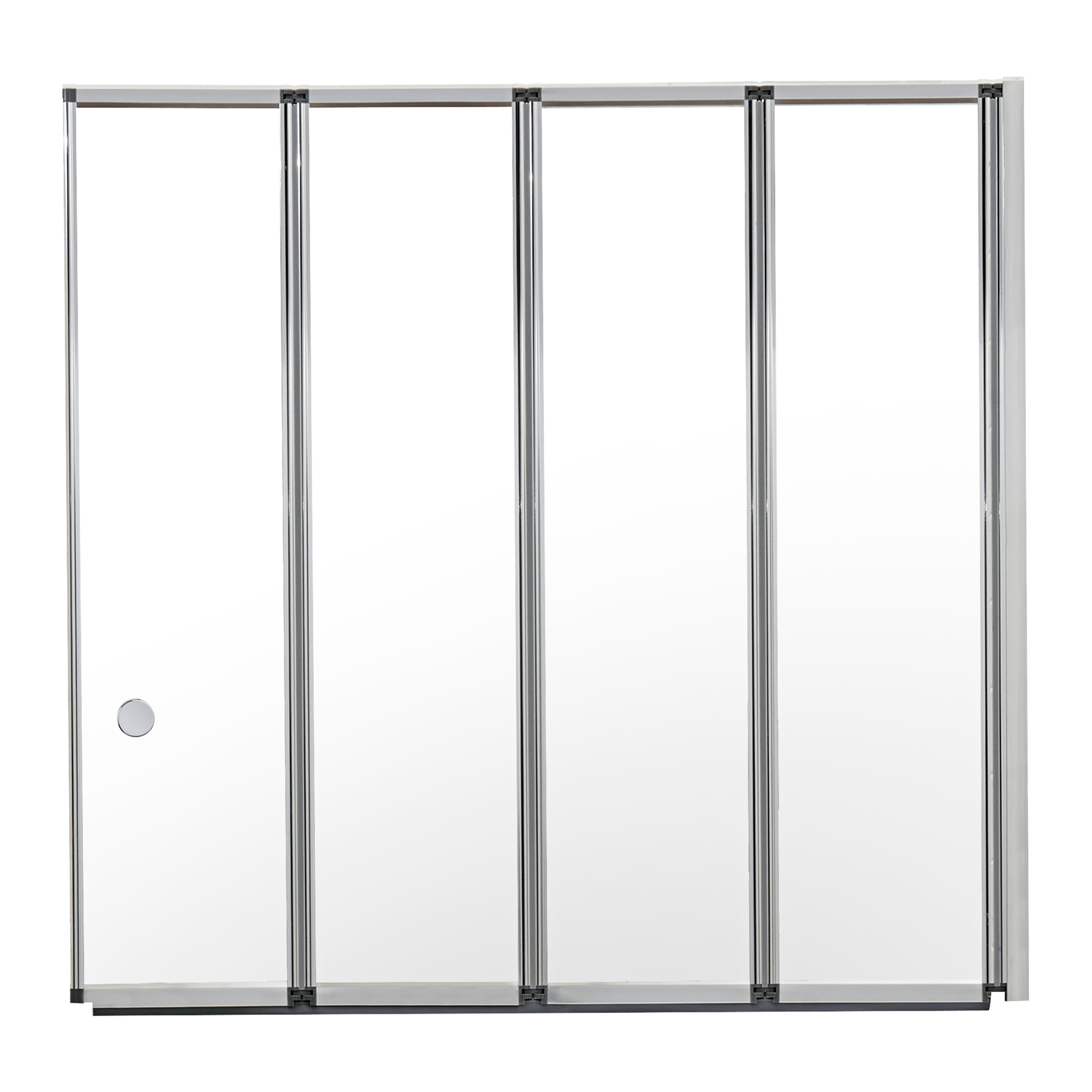 Ella's Bubbles 4-Fold Tempered Glass Shower Bath Screen for Walk-In Tubs Bath Tub Ella's Bubbles