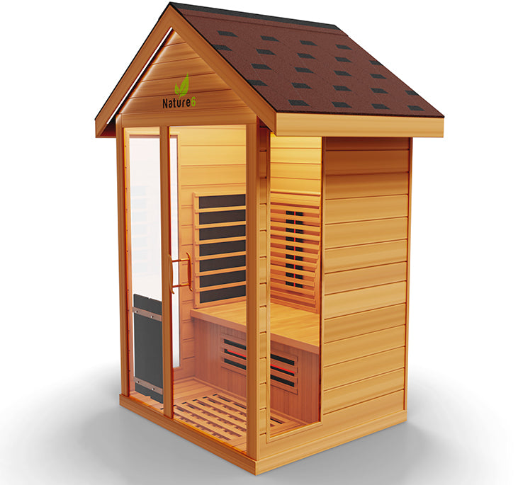 Medical Breakthrough Nature 6 Infrared 3-Person Outdoor Sauna Outdoor Sauna Medical Breakthrough