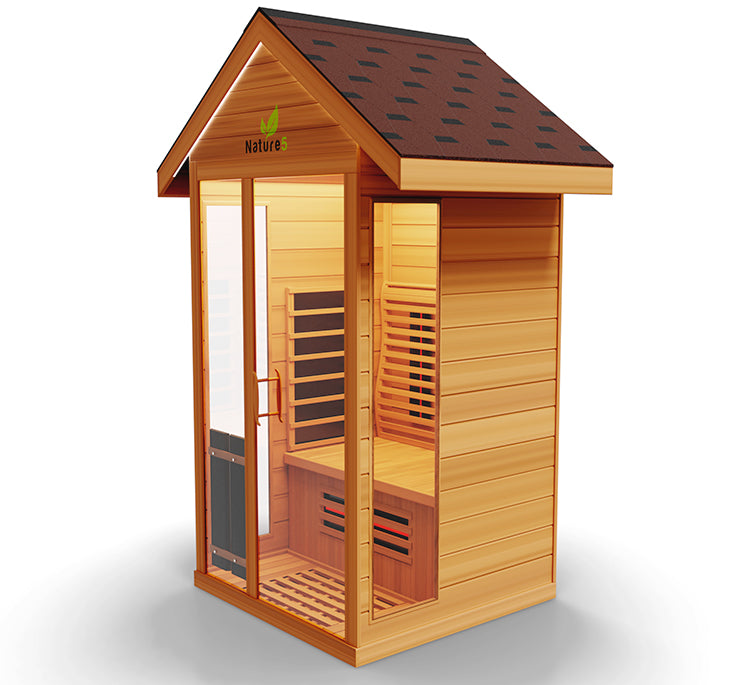 Medical Breakthrough Nature 5 Infrared 2-Person Outdoor Sauna Outdoor Sauna Medical Breakthrough