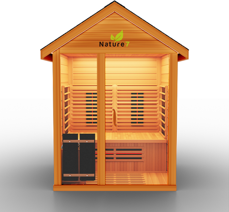 Medical Breakthrough Nature 7 Infrared 3-4 Person Outdoor Sauna Outdoor Sauna Medical Breakthrough