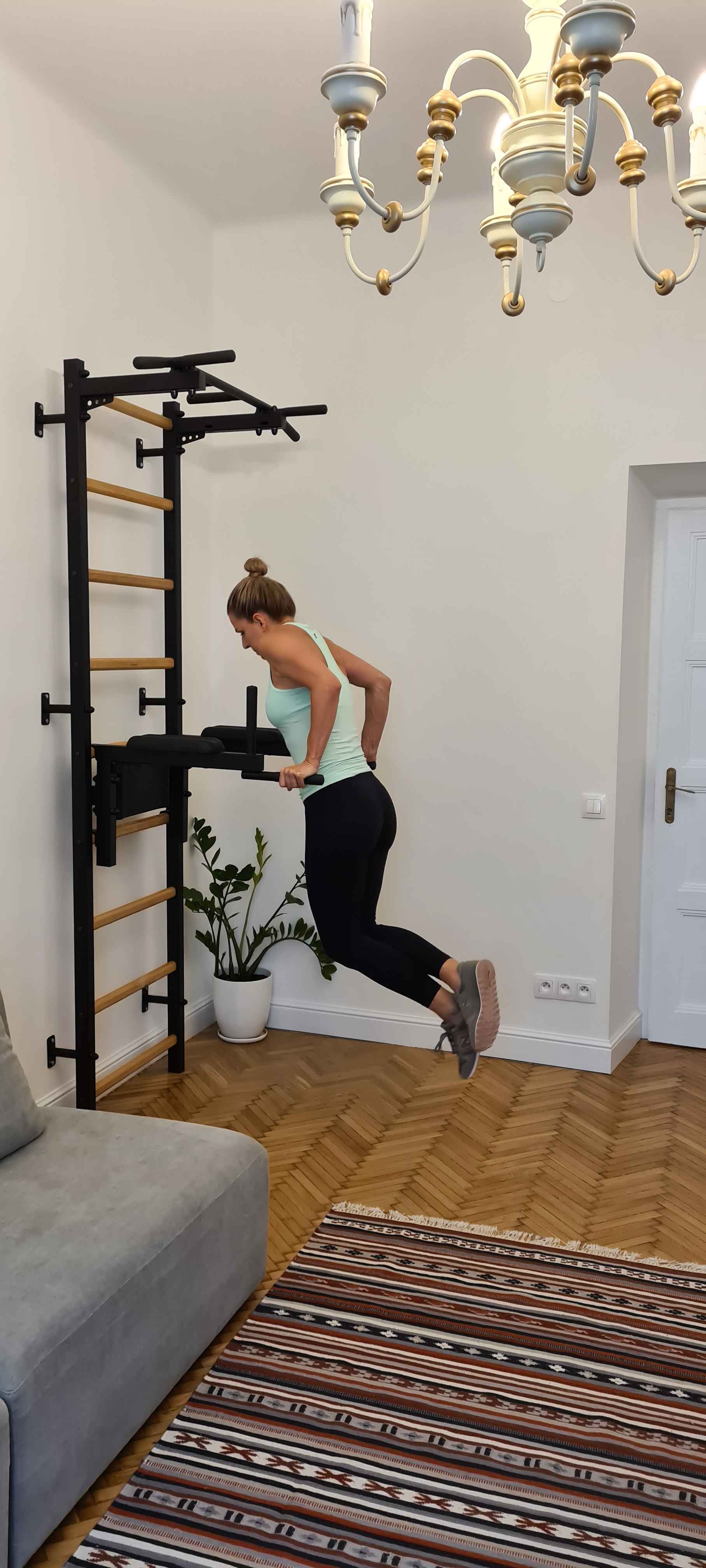 BenchK 722B, 722W Gymnastic Wall bars Fitness Bench K