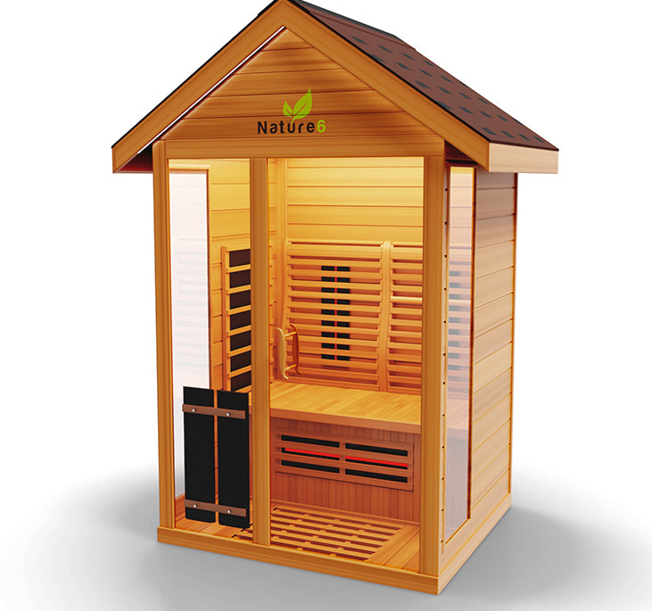 Medical Breakthrough Nature 6 Infrared 3-Person Outdoor Sauna Outdoor Sauna Medical Breakthrough
