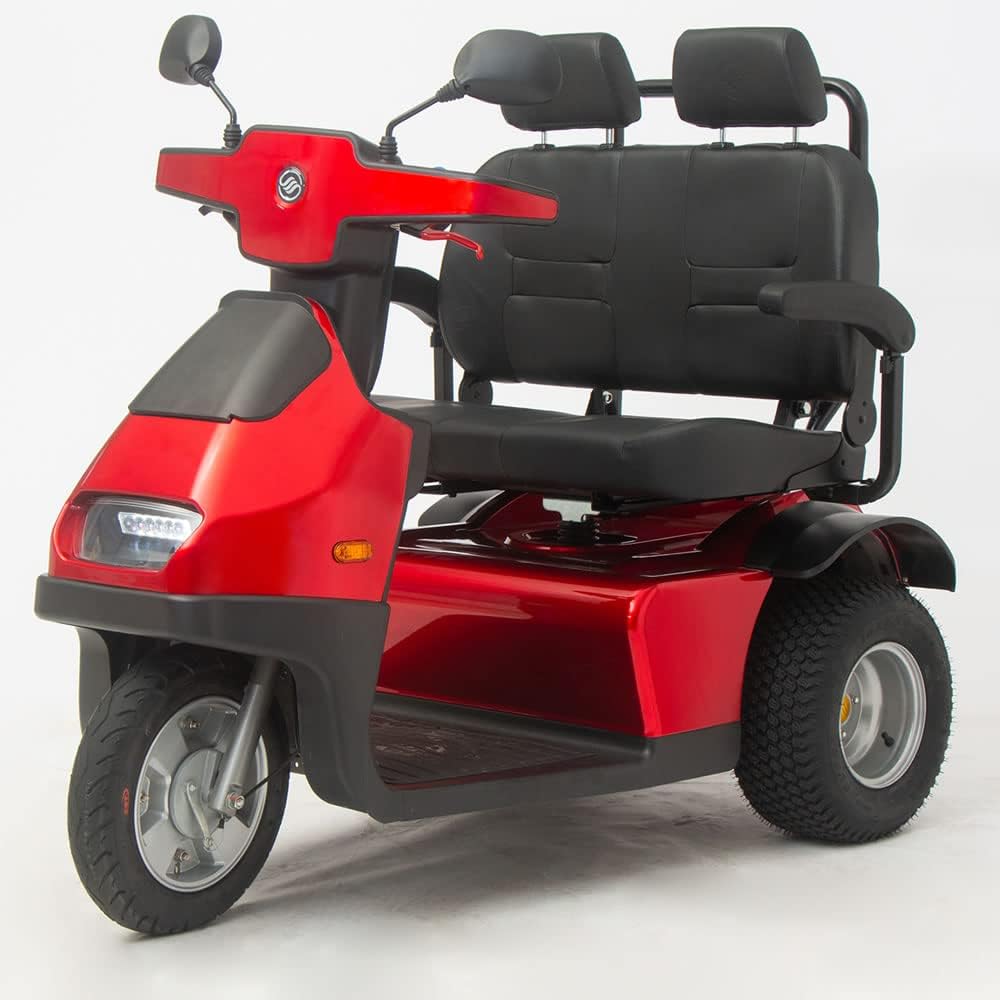 Afikim Afiscooter S3 Mobility Scooter Afikim S3 Duo - Seat 33" Red