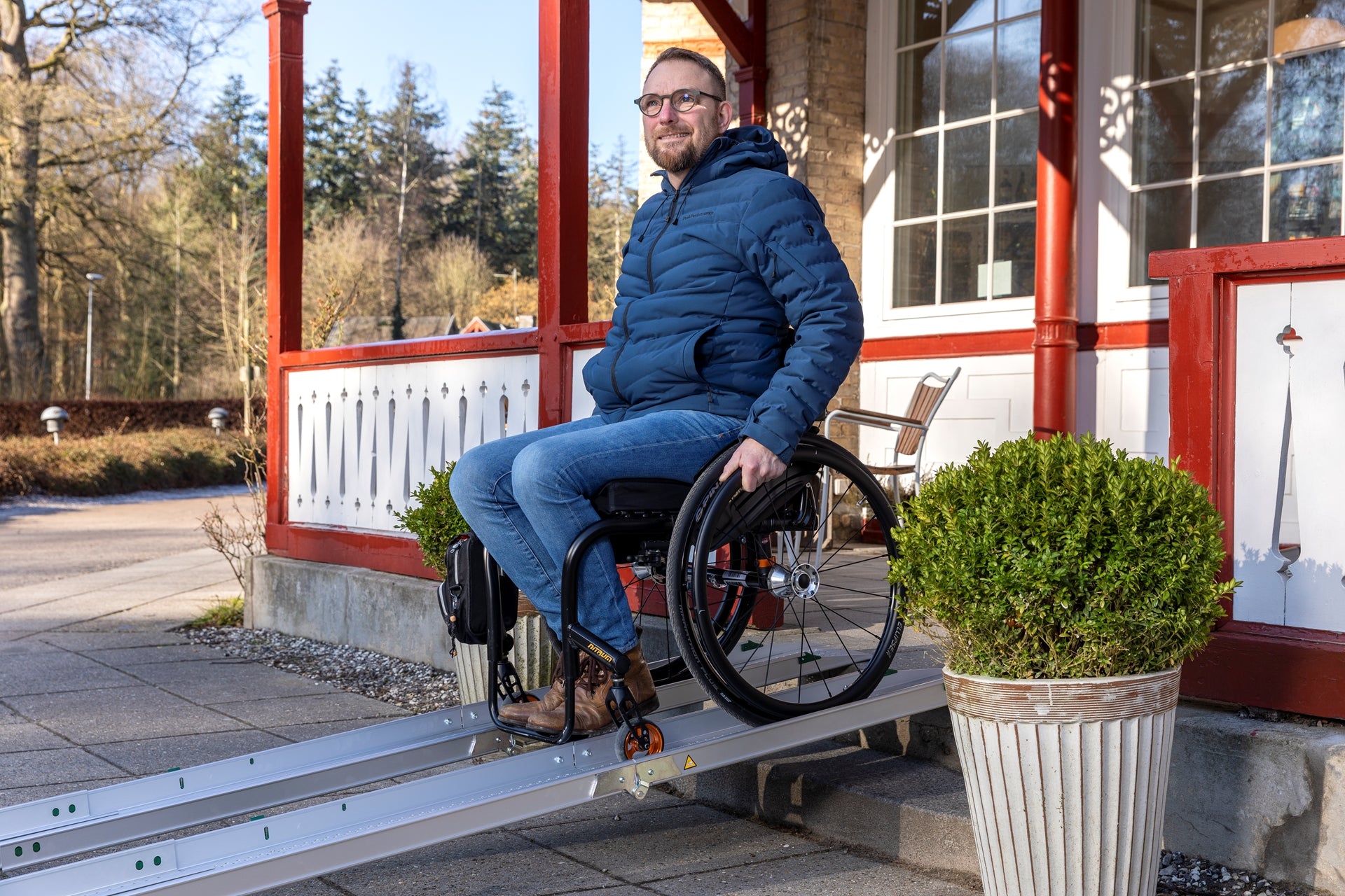 Stepless Portable Folding Telescopic Ramp Ramp Guldmann Stepless