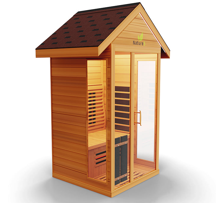 Medical Breakthrough Nature 5 Infrared 2-Person Outdoor Sauna Outdoor Sauna Medical Breakthrough