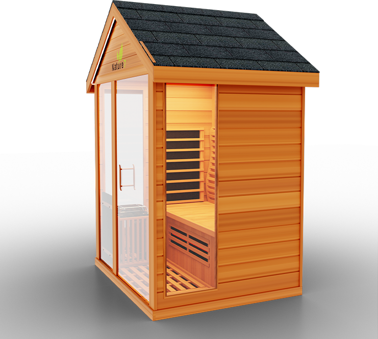 Medical Breakthrough Nature 7 Infrared 3-4 Person Outdoor Sauna Outdoor Sauna Medical Breakthrough