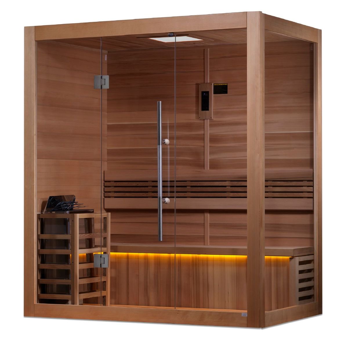 Golden Designs Forssa Edition 3 Person Indoor Traditional Sauna Indoor Sauna Golden Designs