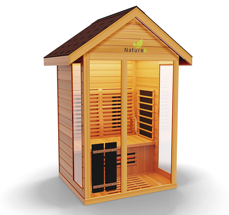Medical Breakthrough Nature 6 Infrared 3-Person Outdoor Sauna Outdoor Sauna Medical Breakthrough