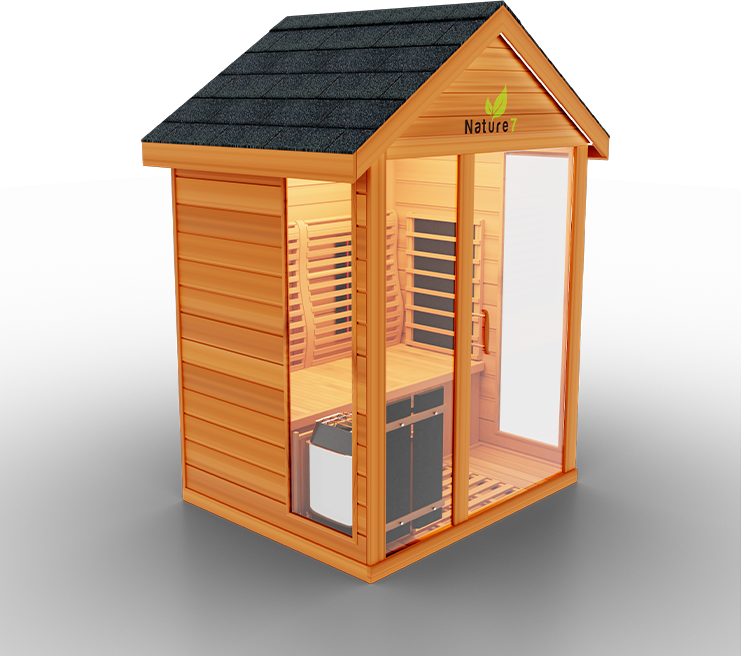Medical Breakthrough Nature 7 Infrared 3-4 Person Outdoor Sauna Outdoor Sauna Medical Breakthrough