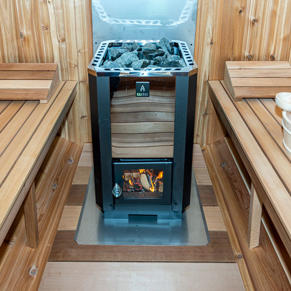 Karhu Wood Burning Sauna Heater with Rocks Sauna Heater Dundalk LeisureCraft