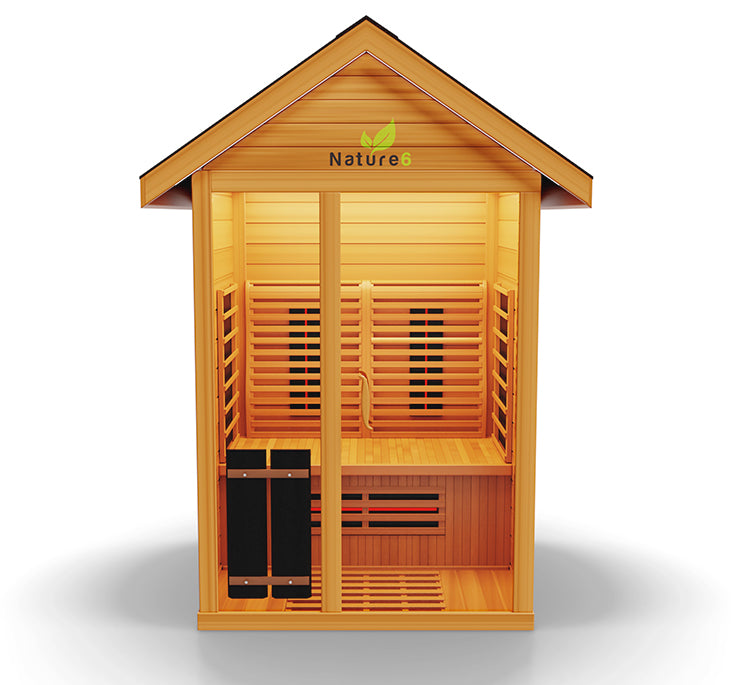 Medical Breakthrough Nature 6 Infrared 3-Person Outdoor Sauna Outdoor Sauna Medical Breakthrough