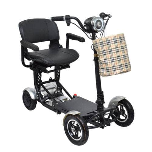 ComfyGo MS 3000 Plus Foldable 4-Wheel Mobility Scooter Mobility Scooter ComfyGo Silver 16 Miles Standard