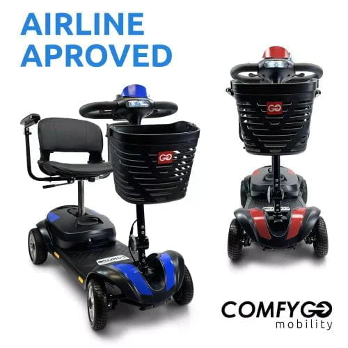 ComfyGo Z-4 Electric Powered 4-Wheel Mobility Scooter with 5 Part Detachable Frame Mobility Scooter ComfyGo