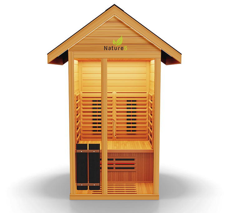 Medical Breakthrough Nature 5 Infrared 2-Person Outdoor Sauna Outdoor Sauna Medical Breakthrough