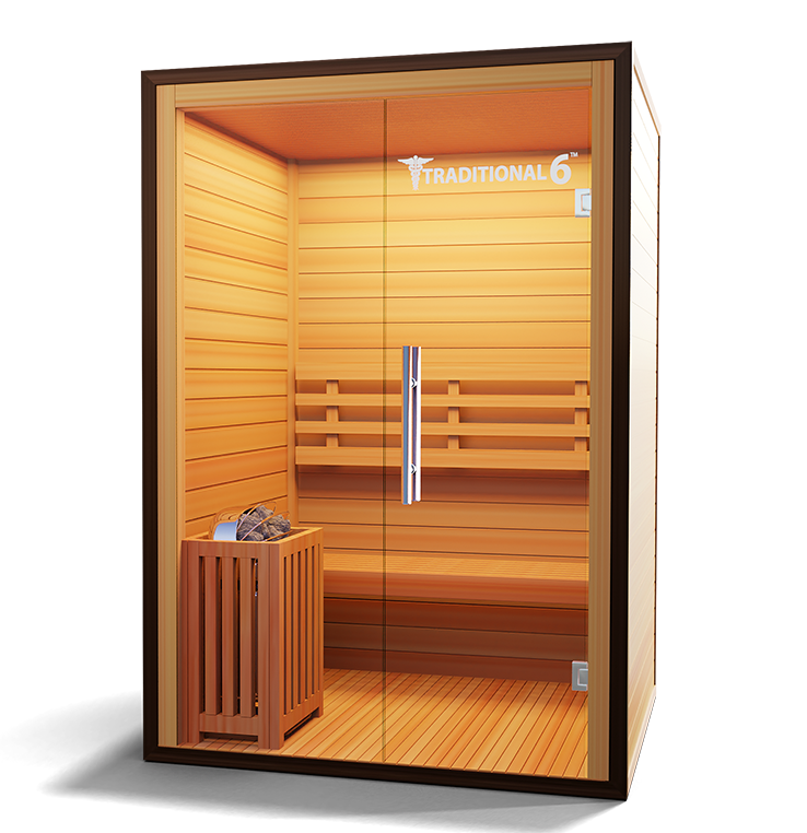 Medical Breakthrough Traditional 6 Infrared 3-Person Sauna Outdoor Sauna Medical Breakthrough
