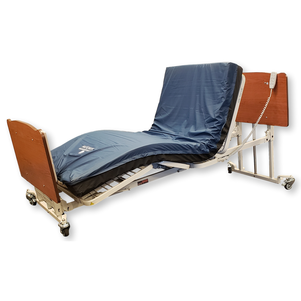Med-Mizer AllCare COMFORTWIDE Low Hospital Bed and Bariatric Bed Med-Mizer