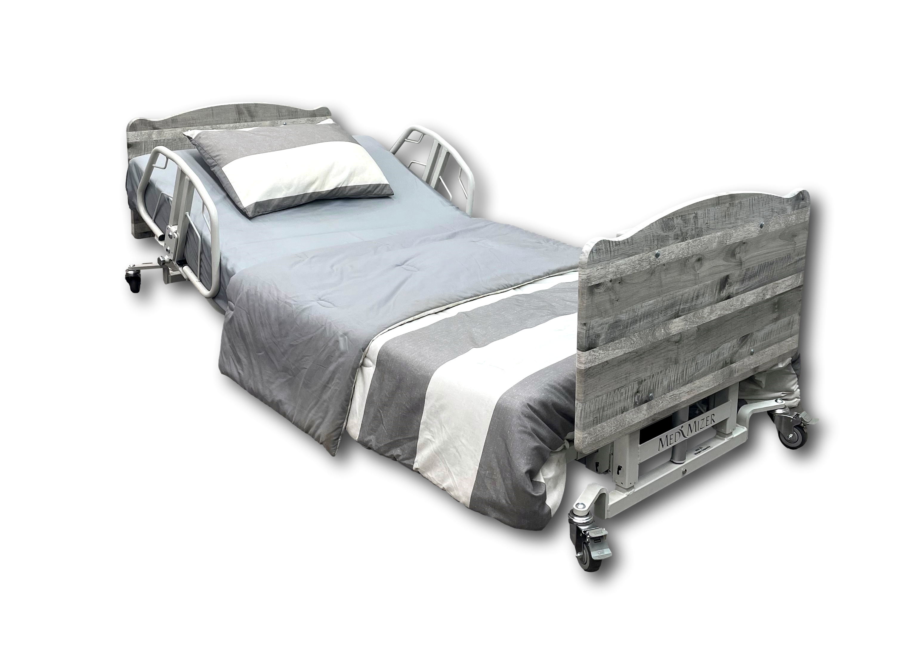 Med-Mizer AllCare COMFORTWIDE Low Hospital Bed and Bariatric Bed Med-Mizer