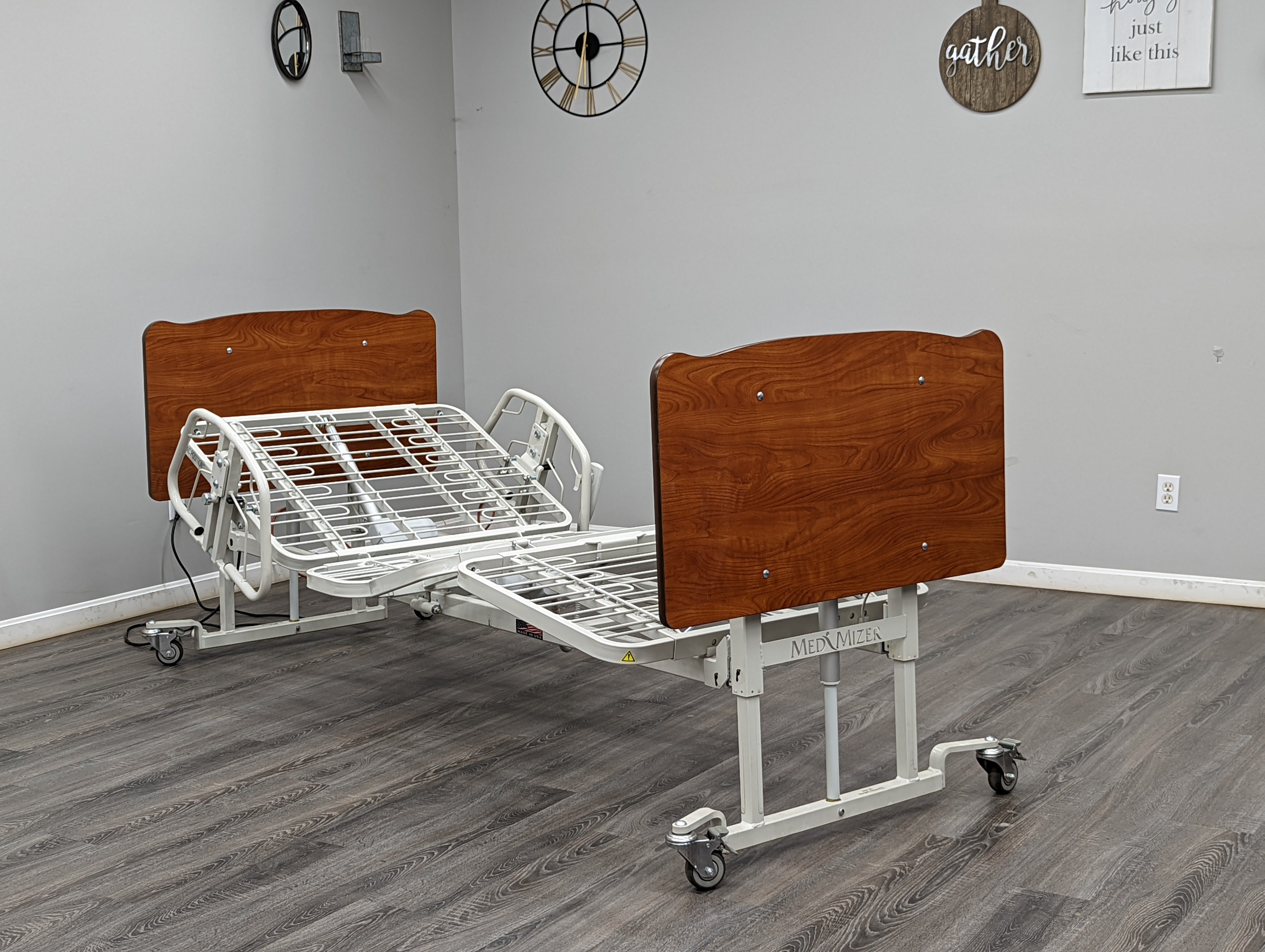 Med-Mizer AllCare COMFORTWIDE Low Hospital Bed and Bariatric Bed Med-Mizer