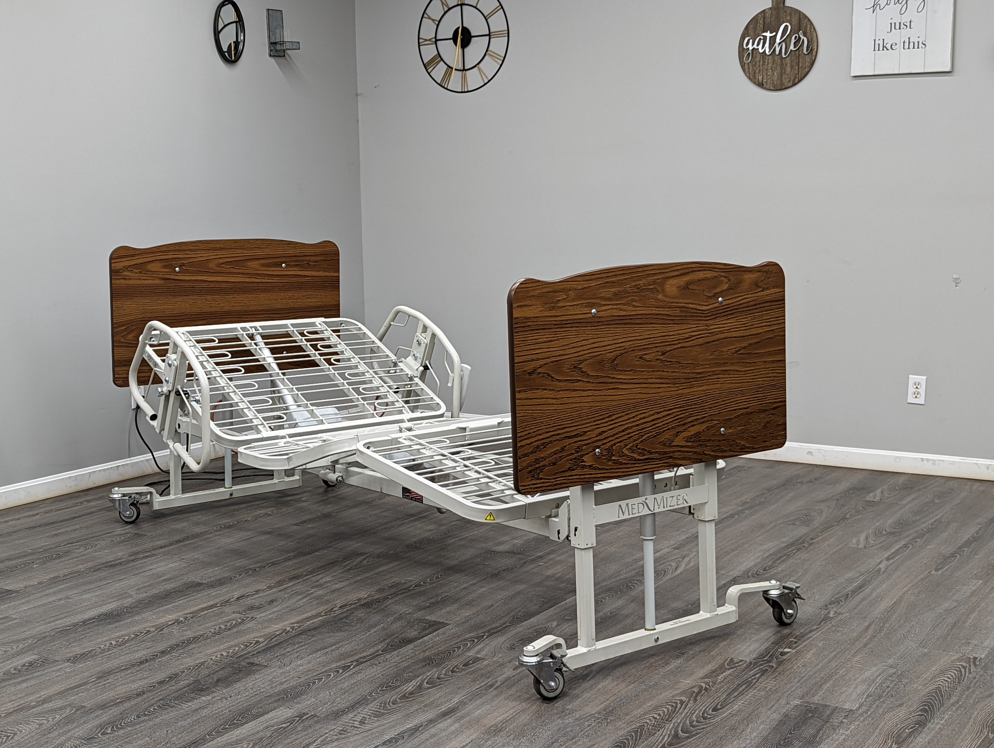 Med-Mizer AllCare COMFORTWIDE Low Hospital Bed and Bariatric Bed Med-Mizer