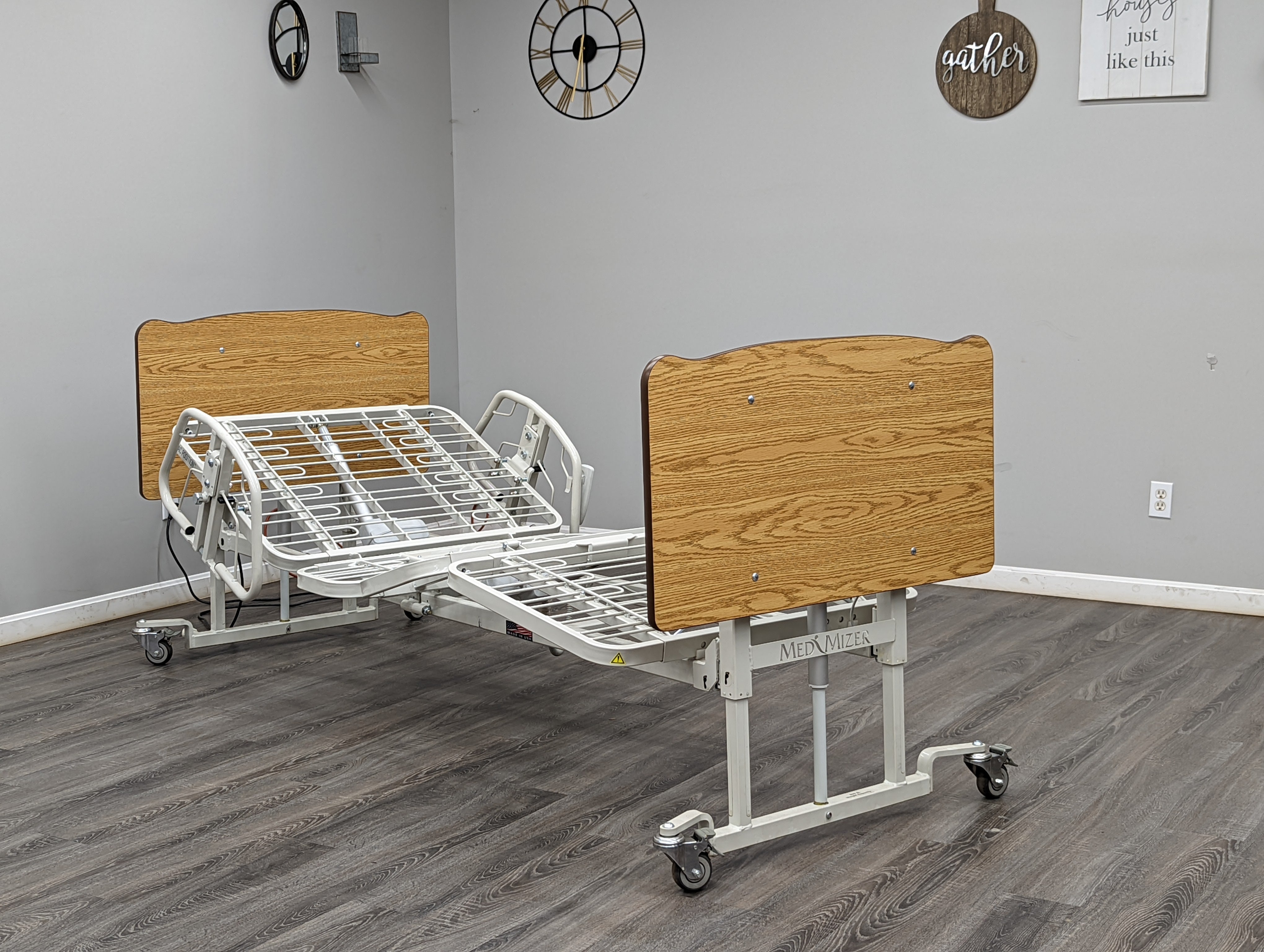 Med-Mizer AllCare COMFORTWIDE Low Hospital Bed and Bariatric Bed Med-Mizer
