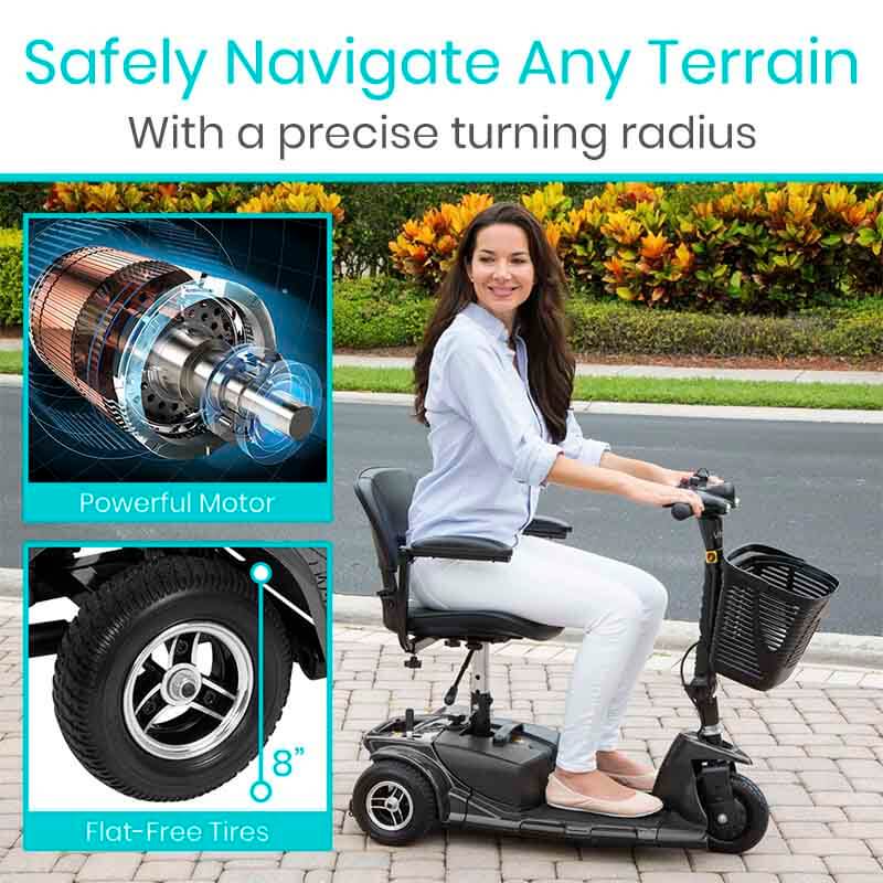 Vive Health 3 Wheel Mobility Scooter Mobility Scooters Vive Health