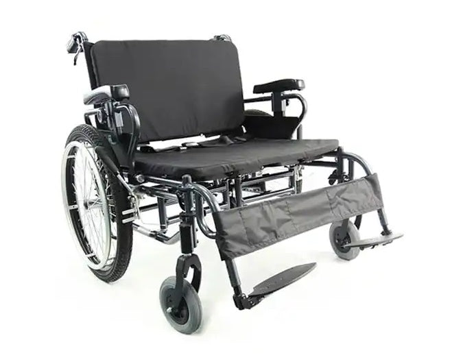 Karman BT10 Extra Wide Adjustable Heavy Duty Wheelchair Bariatric Wheelchairs Karman Healthcare 22" 18"