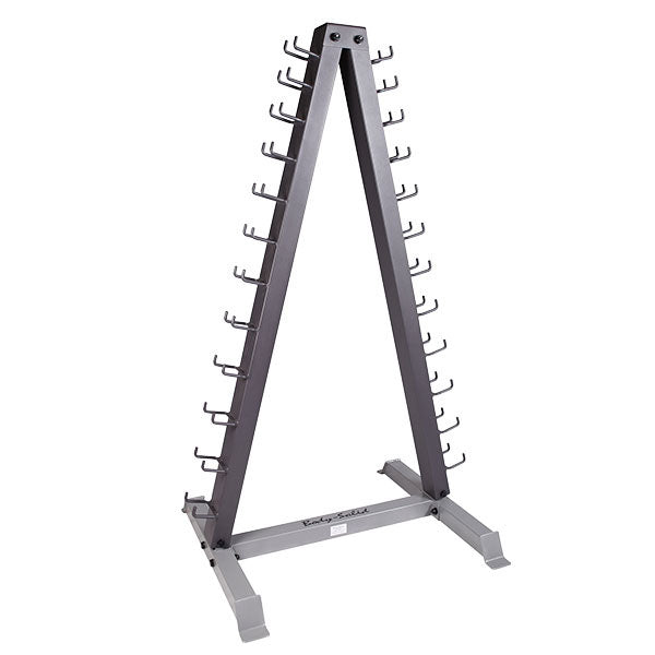 Body Solid GDR24-VPACK12 Pair Vinyl Dumbbells With Rack Dumbbell Set Body-Solid